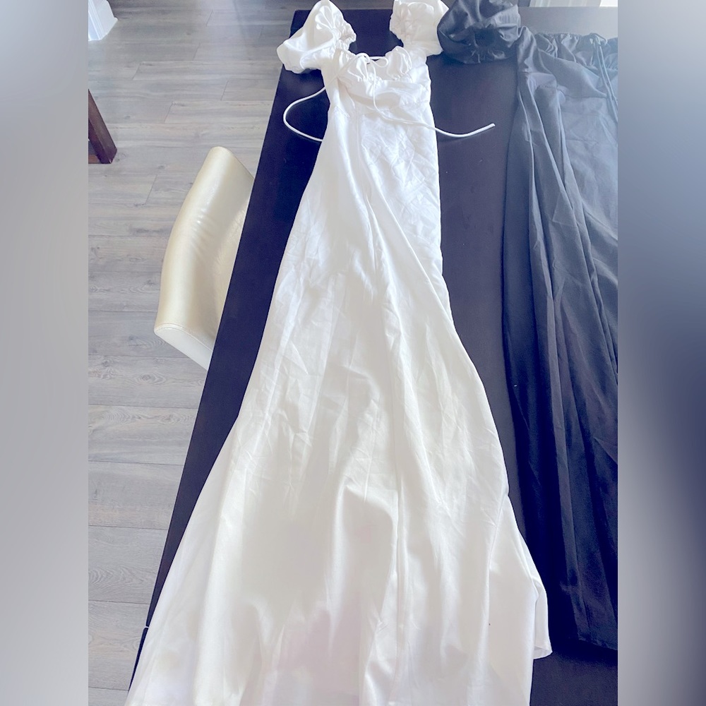 2 floor length Milkmaid style French dresses